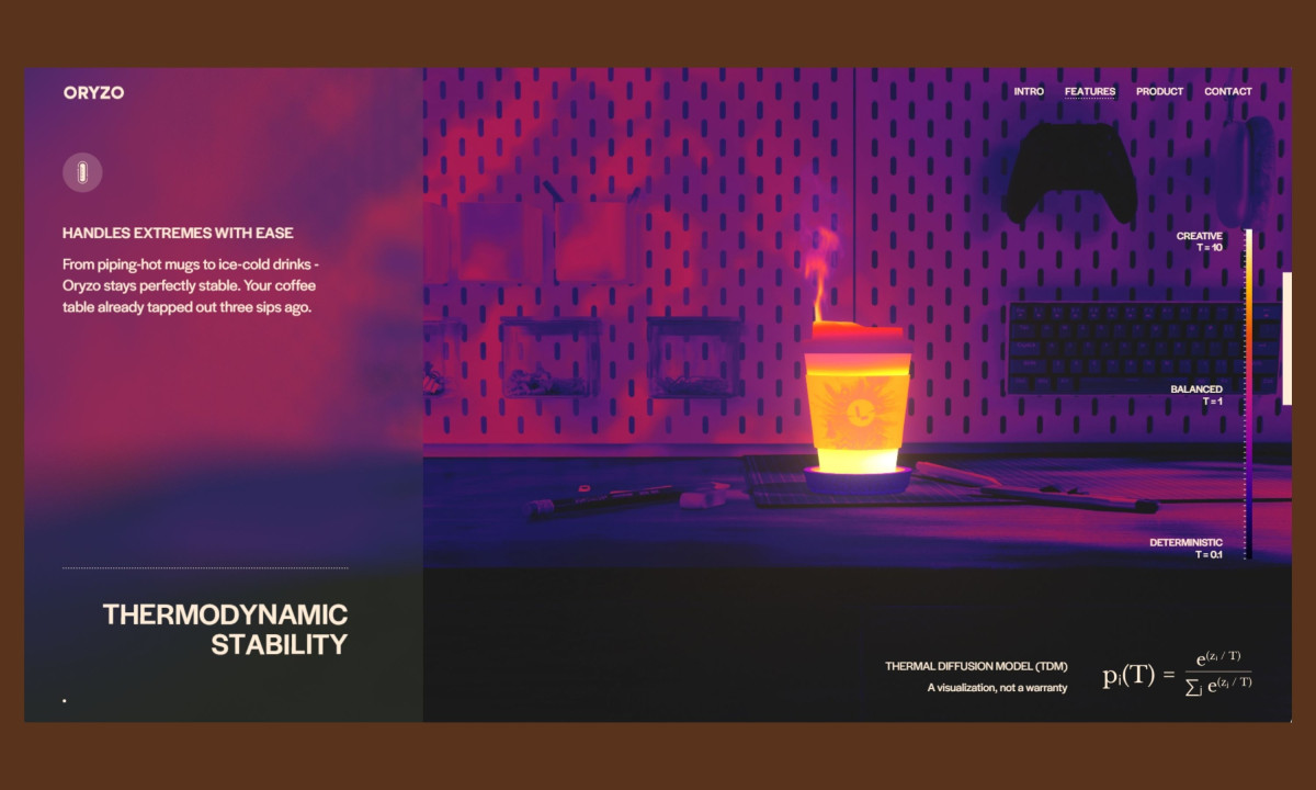 Thermal concept visualization demonstrates playful scientific narrative