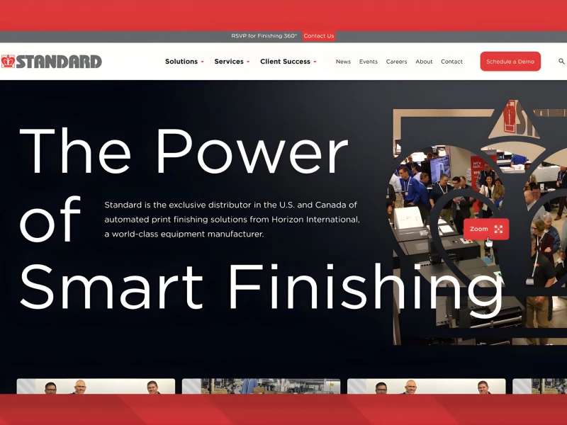 Standard Finishing Website Design by GoingClear