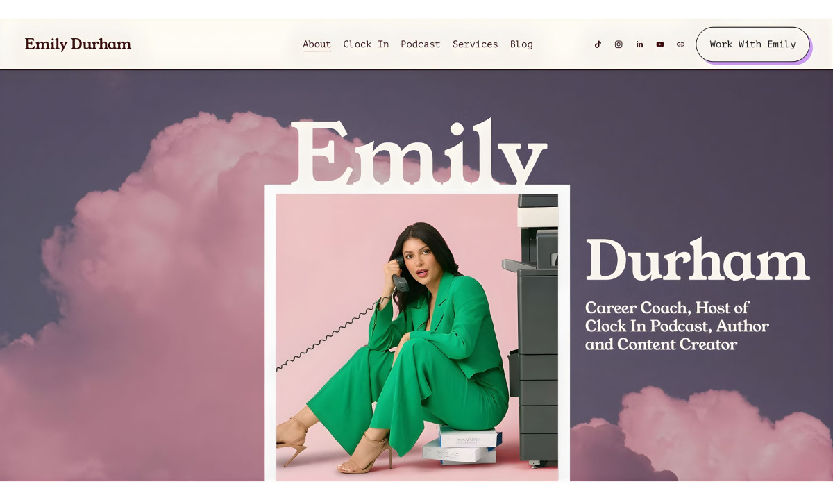 Emily Durham Website Design by Tiny Coast Digital