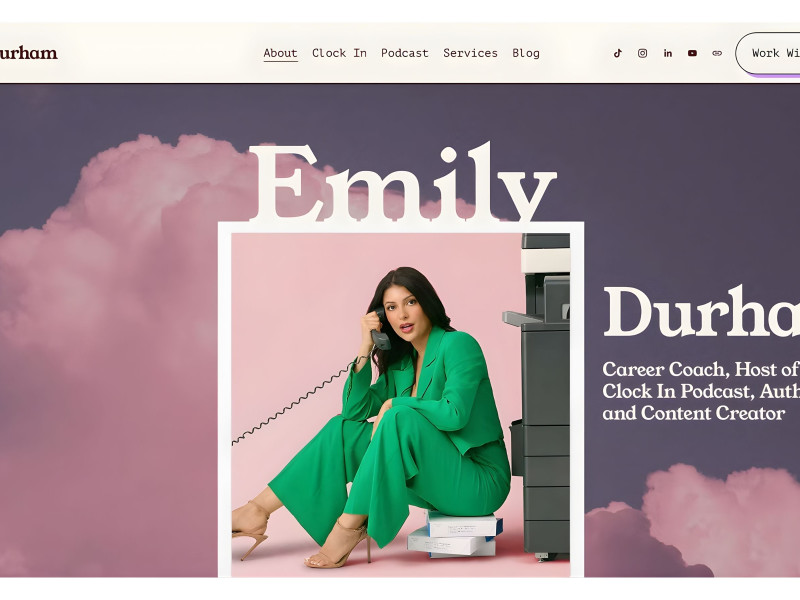 Emily Durham Website Design by Tiny Coast Digital