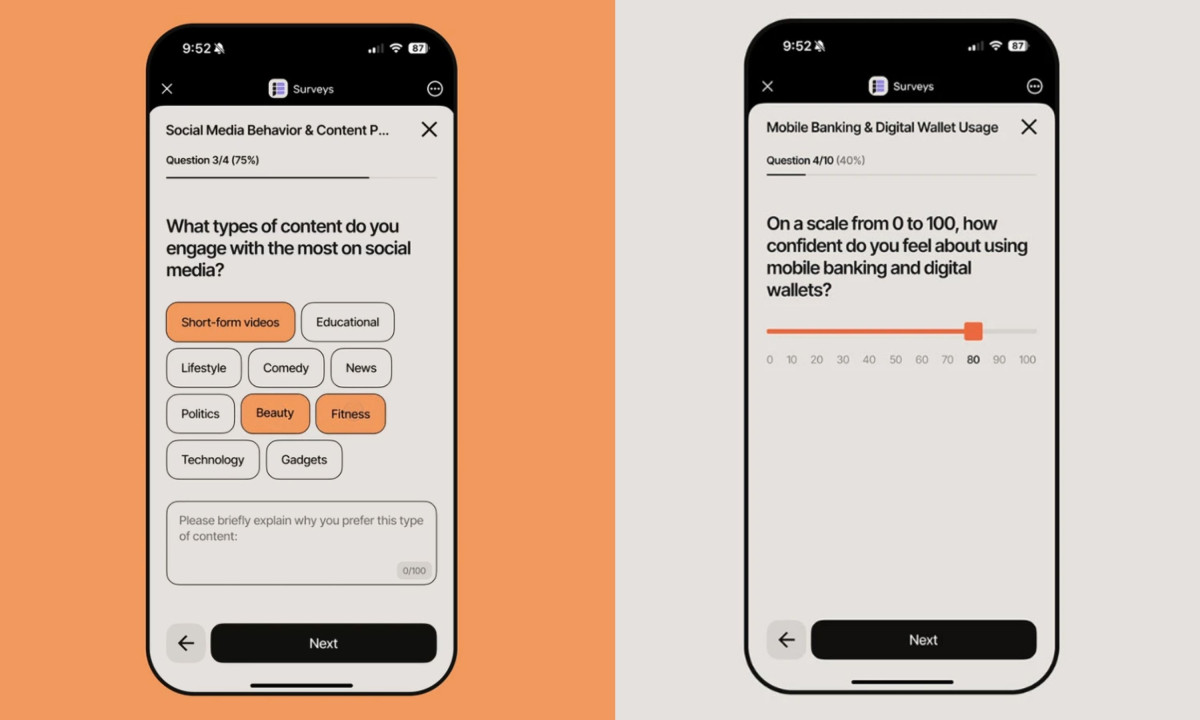 Simple question flows reduce friction and increase completion rates