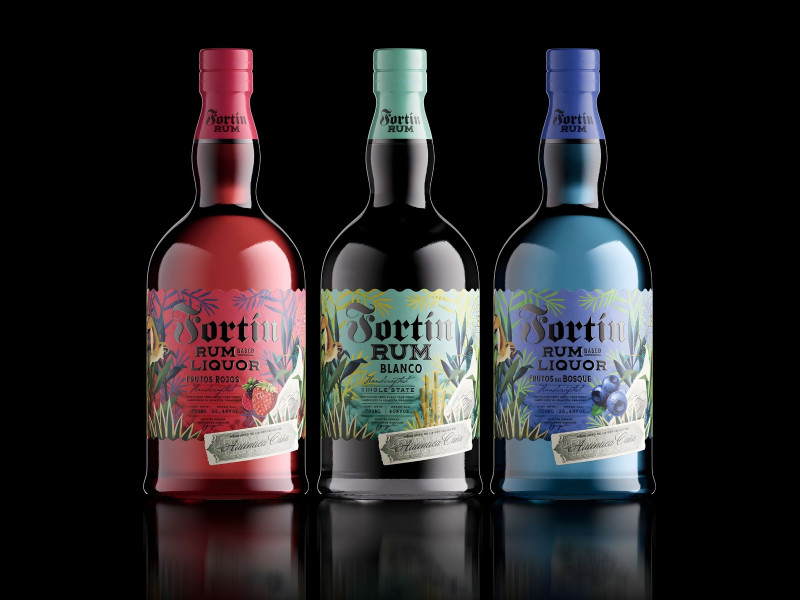 FortÃn Rum Packaging Design by Oveja & Remi Studio