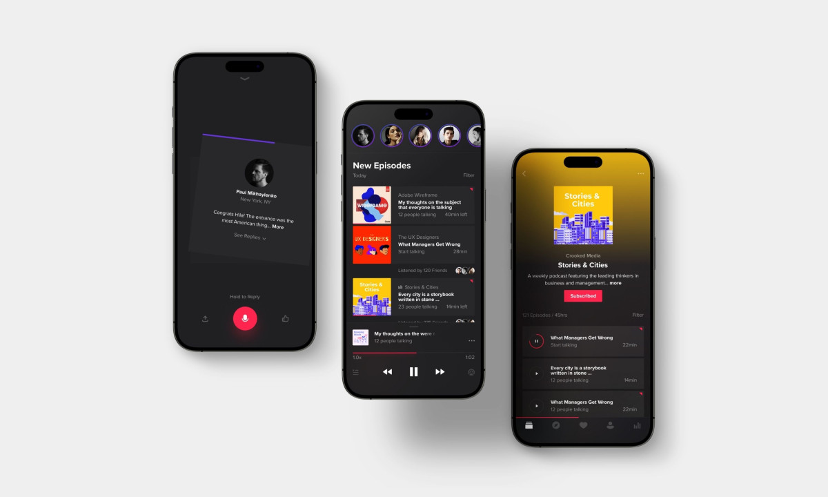 Navigation connects browsing, playback, and engagement flows