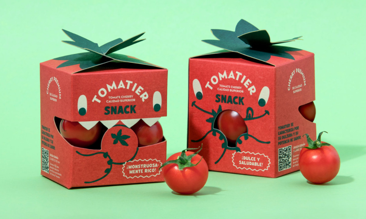 Tomatier Snack packaging design by Meteorito Estudio.