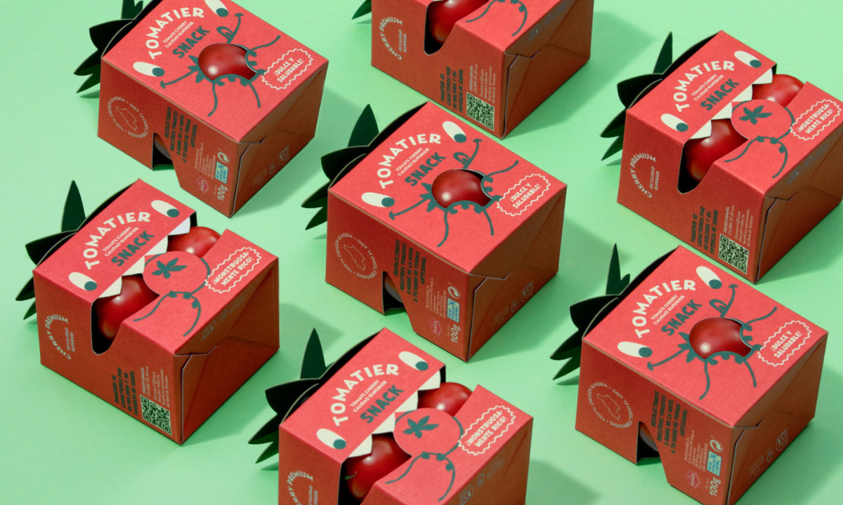Tomatier Snack packaging design by Meteorito Estudio.