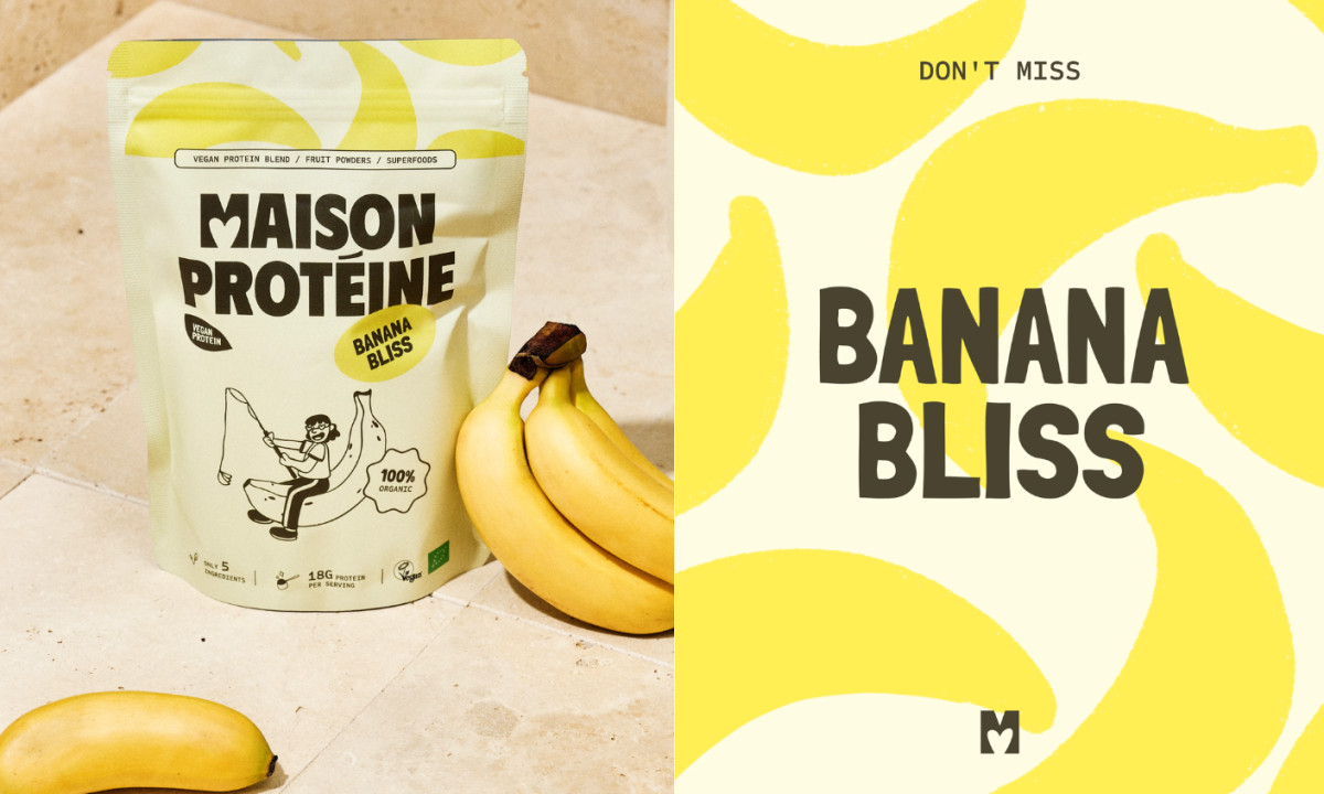 Maison Protéine packaging design by Bolden Branding.