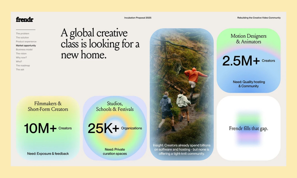 Website section outlining user segments, statistics, and platform benefits with structured layout
