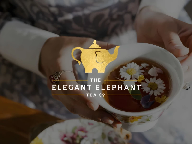 The Elegant Elephant Tea Co. Logo Design by Bivins Brothers Creative