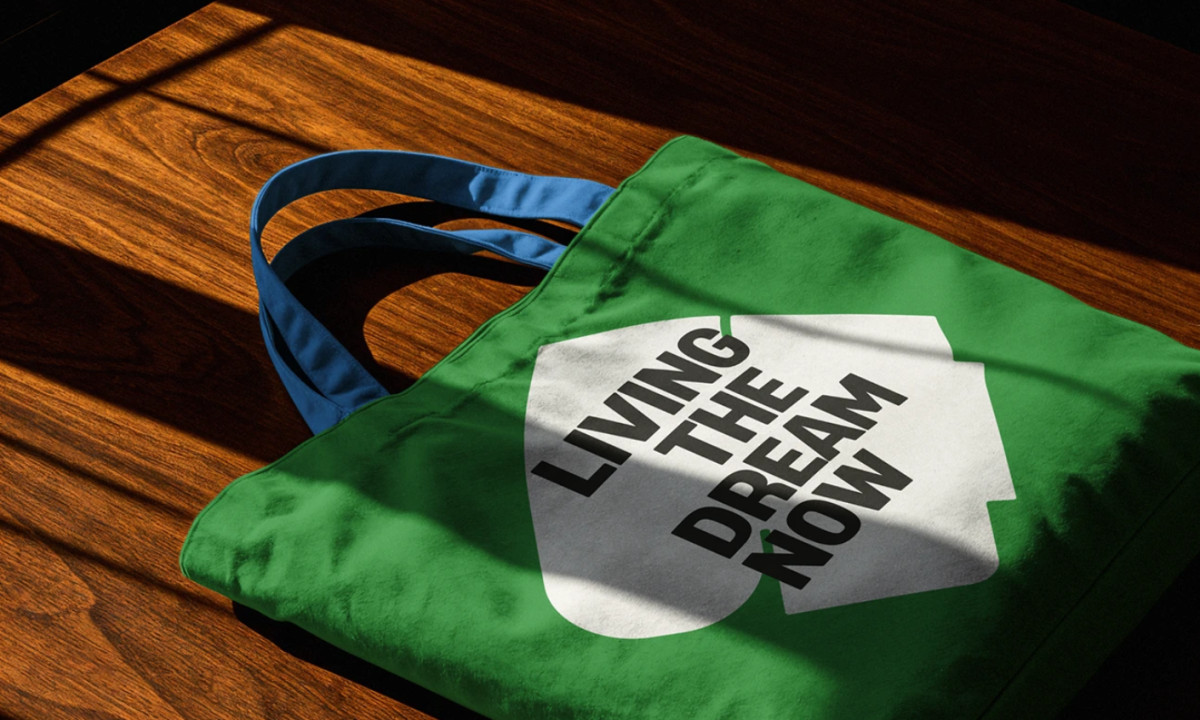 Geometric shapes define a minimalist identity