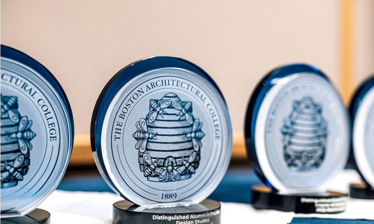 Intricate engraved bees symbolizing collaborative, structured architectural craft