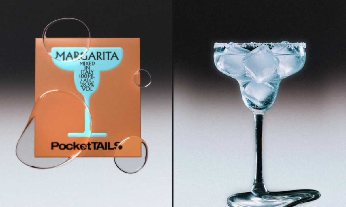 Bold, architectural, portable, lifestyle-driven cocktail branding