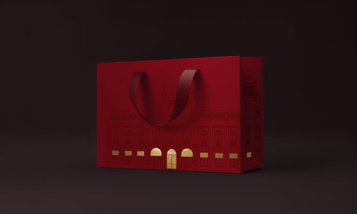 Architecture distilled into aristocratic gold mark