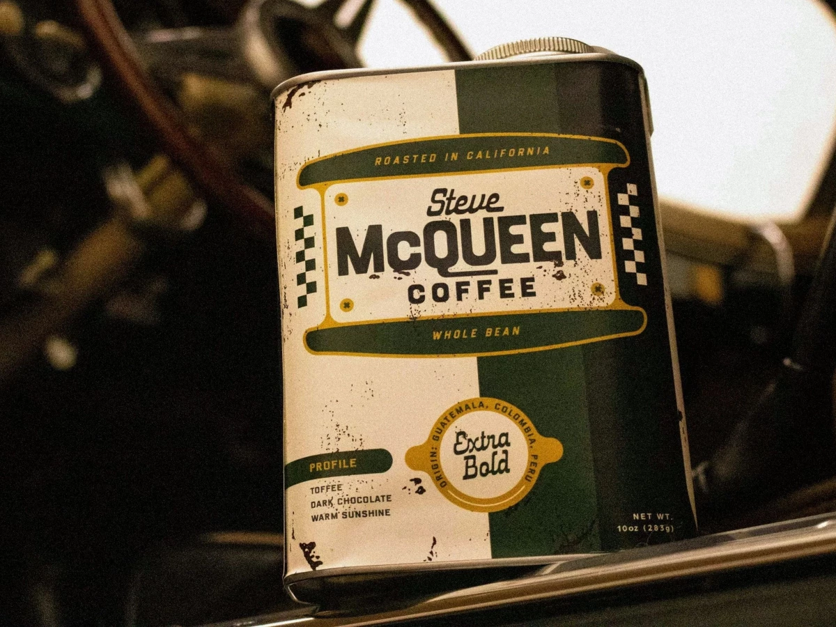 Steve McQueen Coffee Packaging Design by Cactus Country