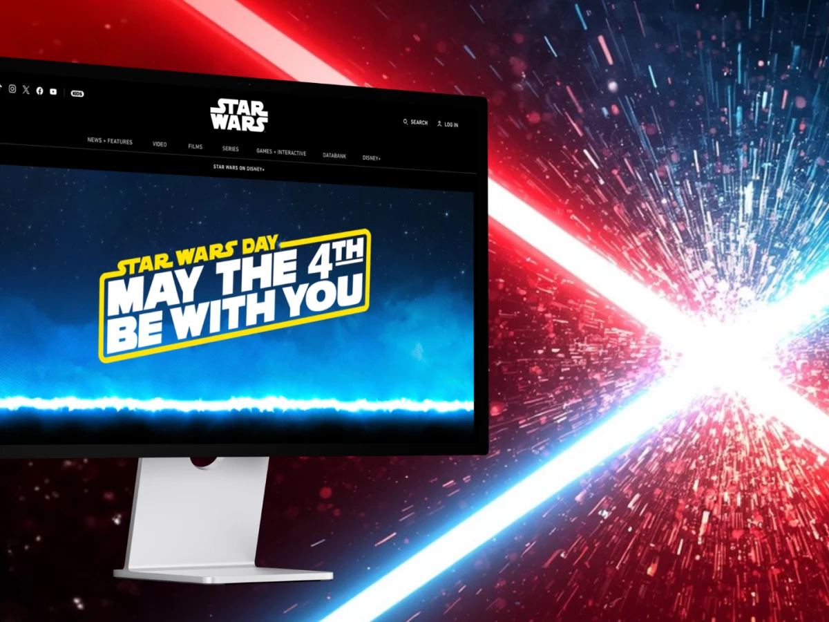 Star Wars Day Website Home Page MockUp