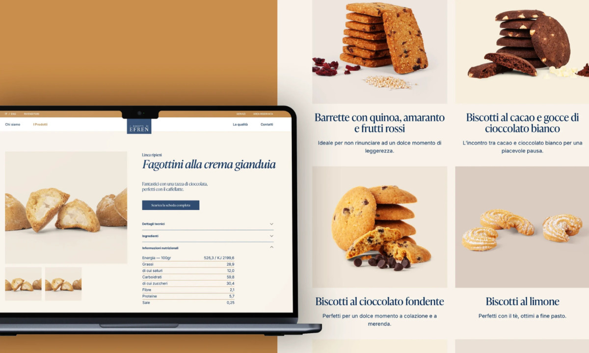 Traditional treats redefined through elegant web design