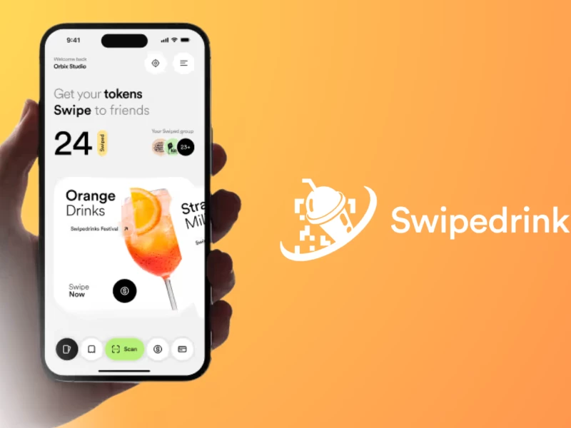 Swipe Drinks App Design by Orbix Studio