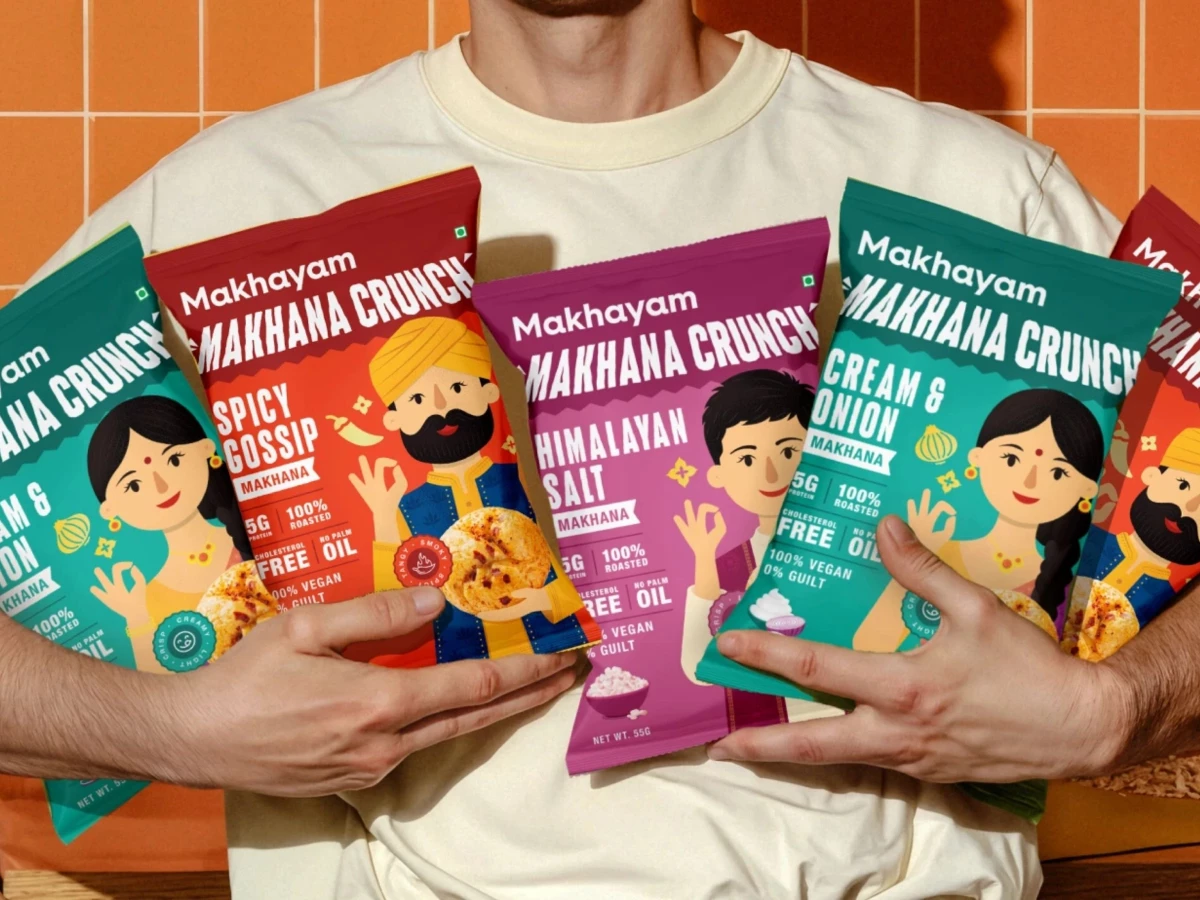 Makhyam Crunch Packaging Design by Orange Tribe