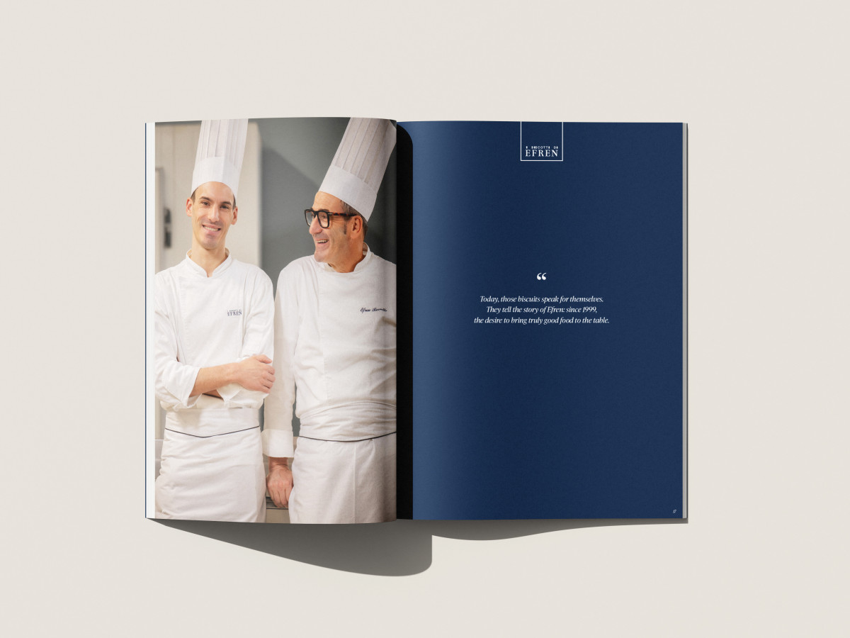 Biscotti brand reframed through editorial design