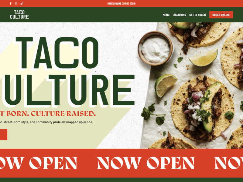 Taco Culture Website Design
