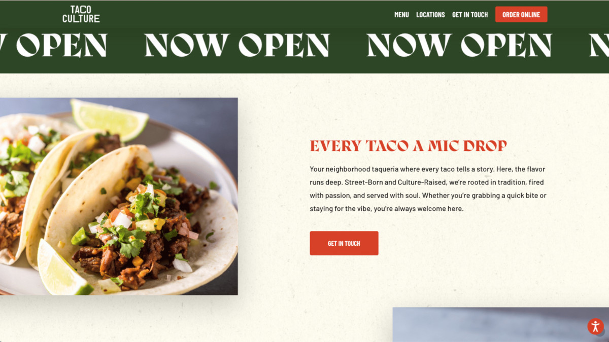 A taqueria brand site with serious attitude