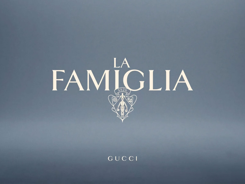 La Famiglia - Gucci Logo Design by Affaire