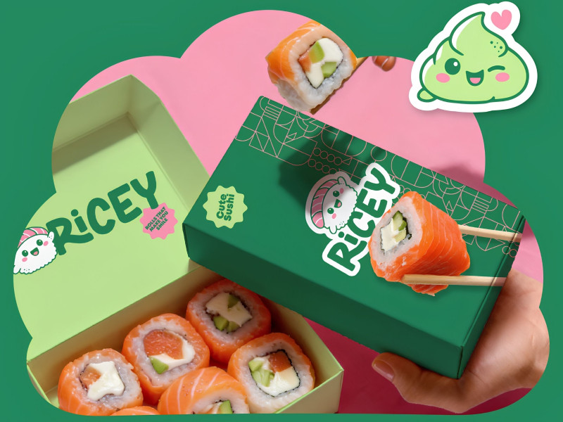 Ricey Packaging Design by AnaZeli Design