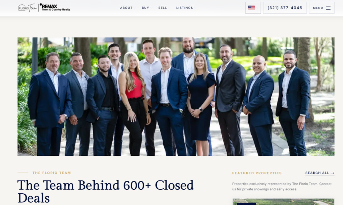 Refined site for senior and luxury buyers
