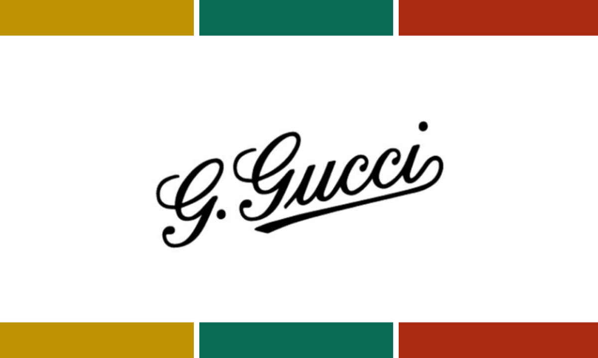 1929 G. Gucci Script Logo History of Gucci Logo