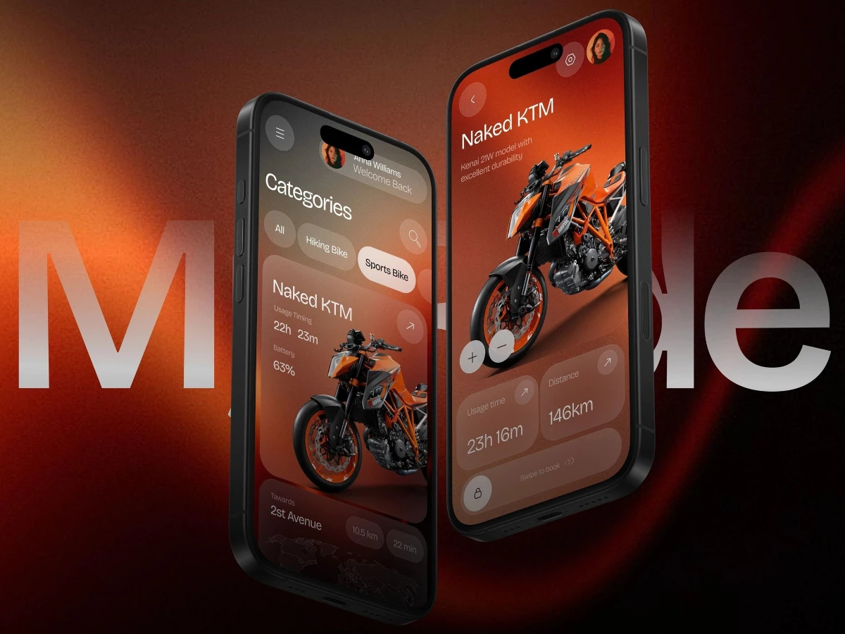 MyRide App Design by Kraftbase