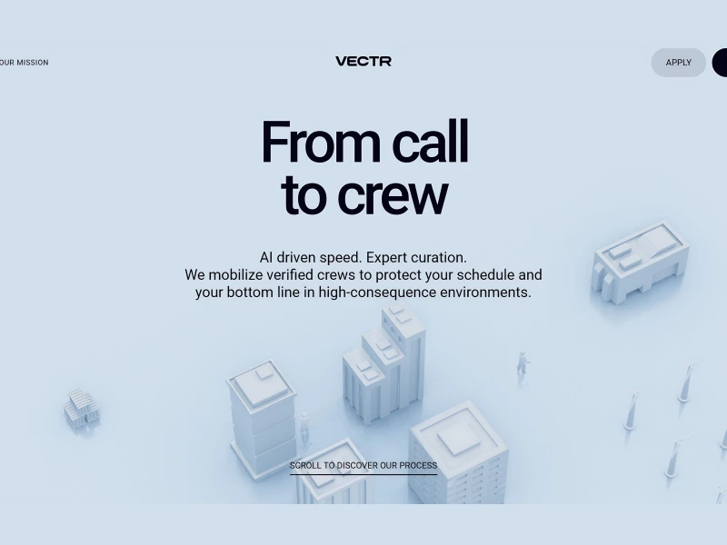 Vectr Website Design by Utsubo
