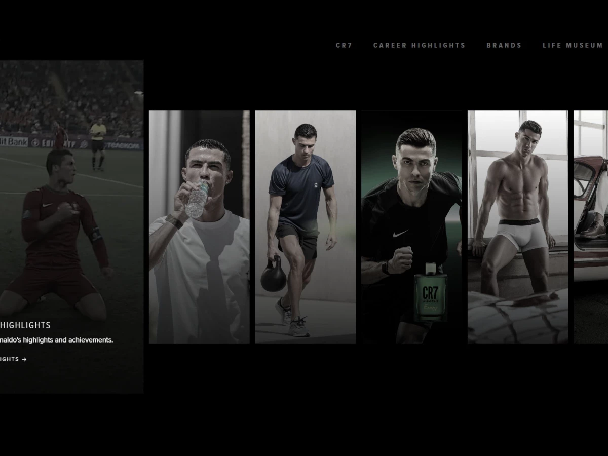 Cristiano Ronaldo Website Design by 7EGEND
