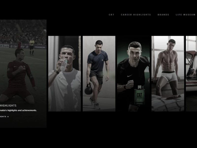 Cristiano Ronaldo Website Design by 7EGEND