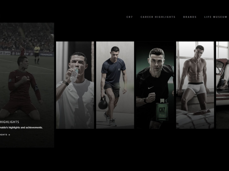 Cristiano Ronaldo Website Design by 7EGEND