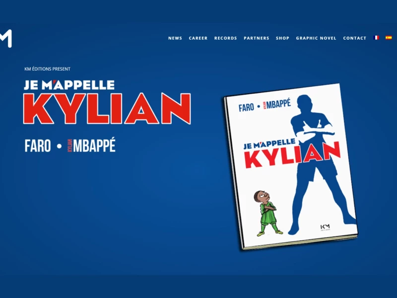 Kylian Mbappé Website Design by Bloody Mary