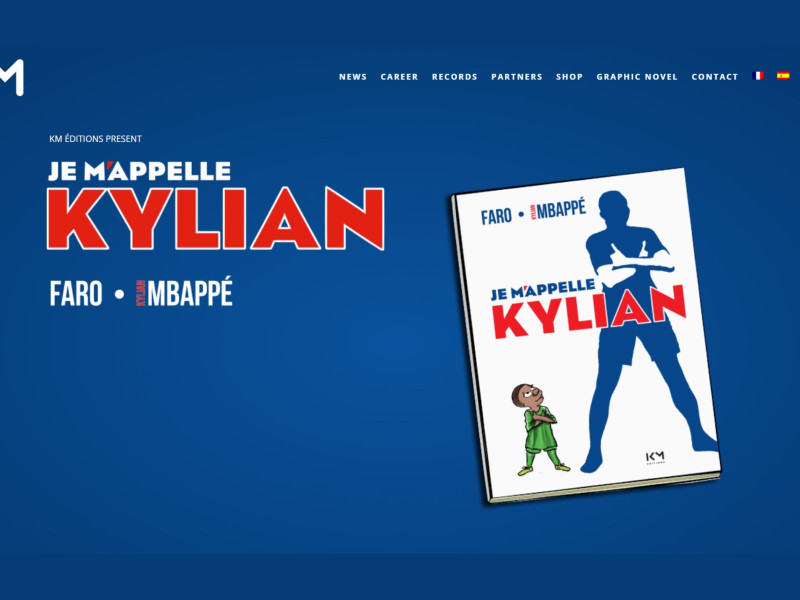 Kylian Mbappé Website Design by Bloody Mary