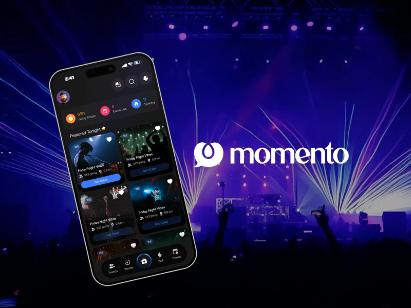 Momento App Design by Orbix Studio