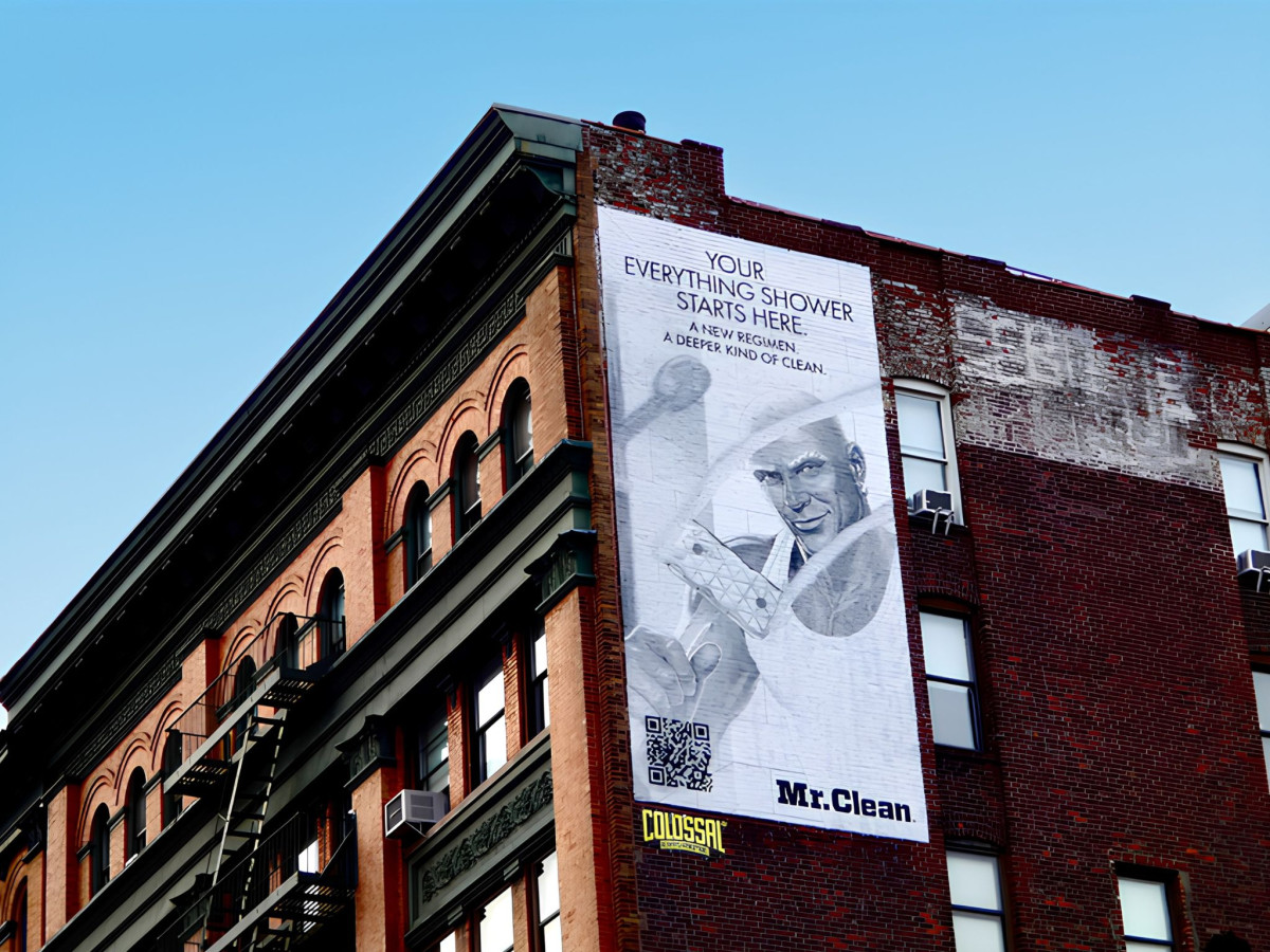 Mr. Clean Shower & Tub Scrubber Billboard Print Design by Chase Design Group