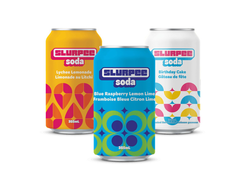 7-Eleven Canned Slurpee Soda Packaging Design