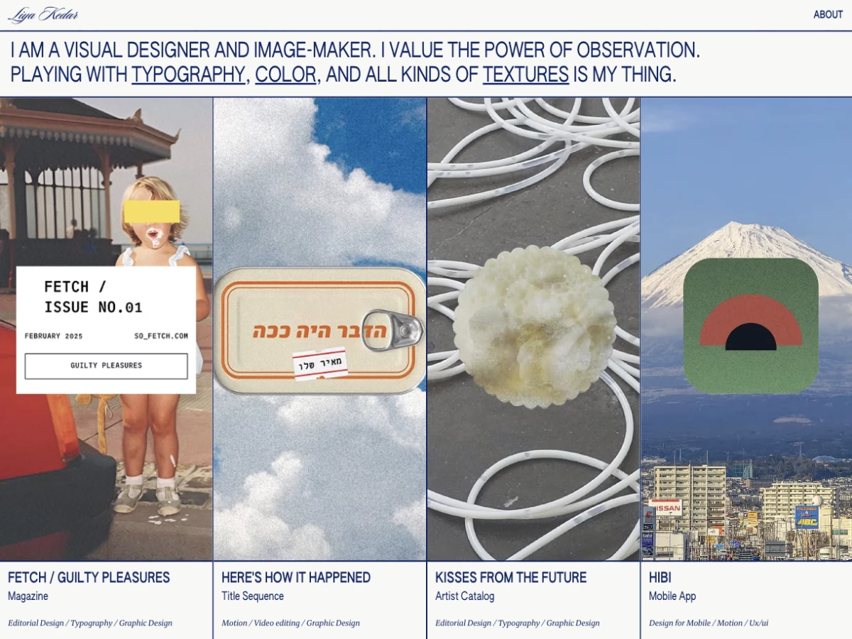 Liya Kedar Website Design