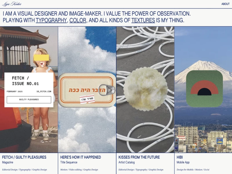 Liya Kedar Website Design