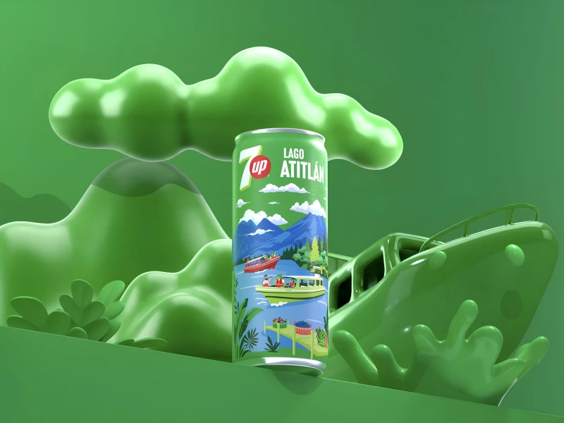 7UP Destinos Guatemala Collection Packaging Design by PepsiCo Design