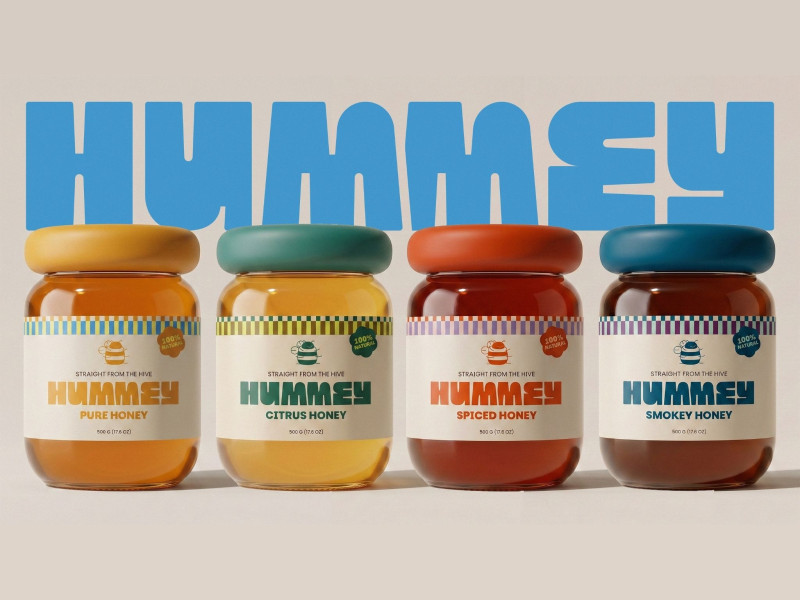 Hummey Honey Packaging Design by Leyma Design