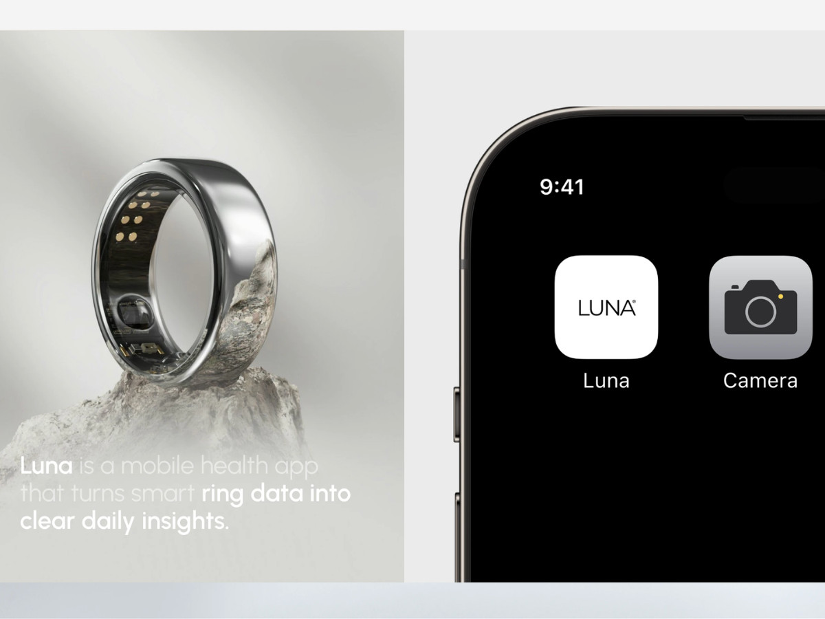 Luna ring and Luna branded app icon