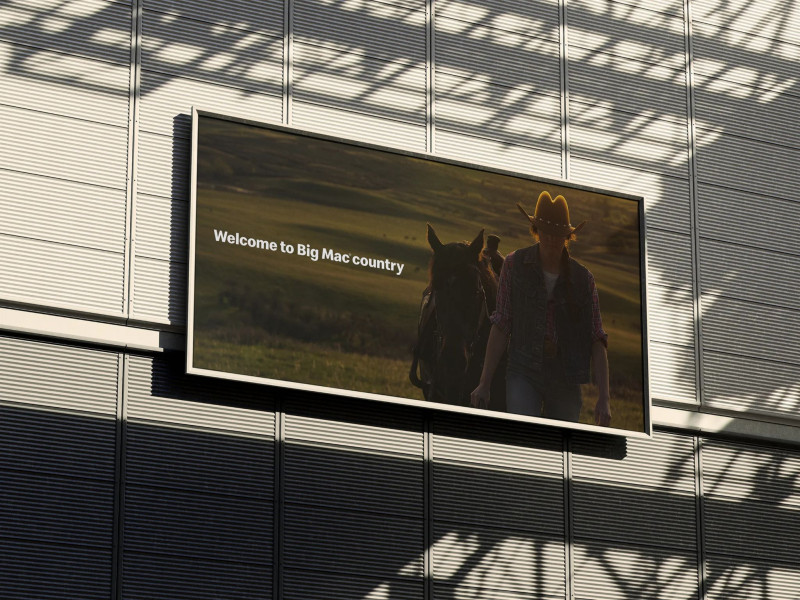 Big Mac Country Print Design by Cossette