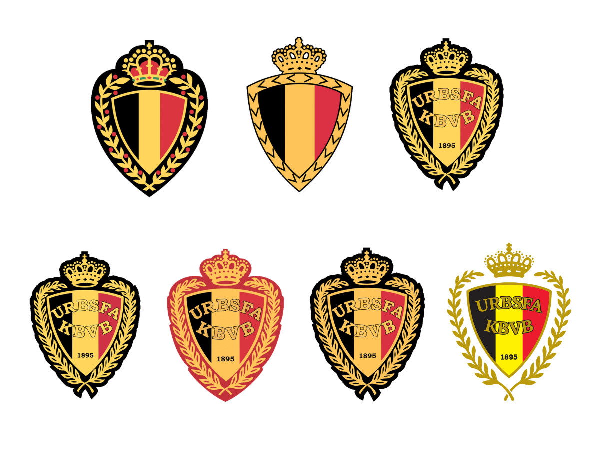 Belgium National Football Team Logo Evolution (slide 3)