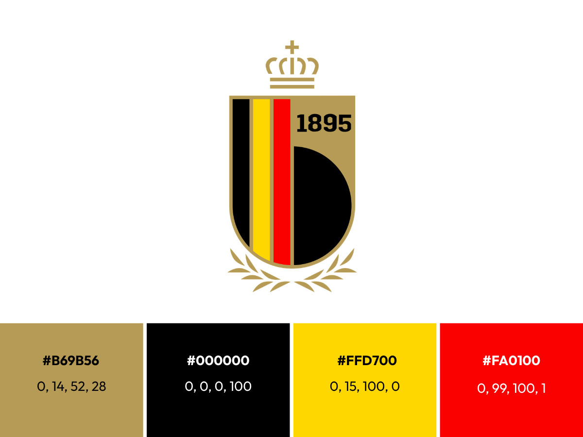 Belgium National Football Team Logo Evolution (slide 5)