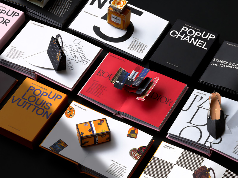 Pop Up Signatures: Fashion Unfolded Print Design by Toby Ng Design