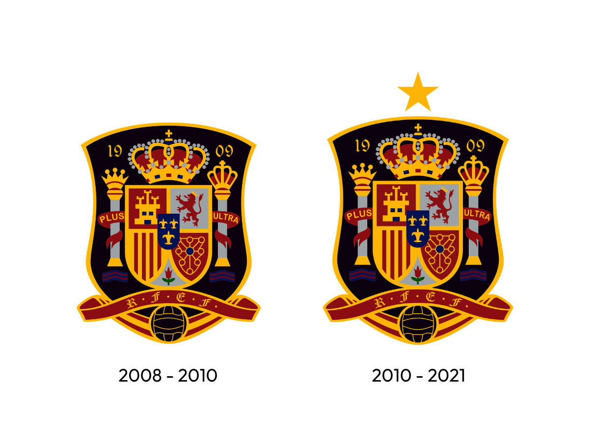 Spanish National Football Team Logo History (slide 6)