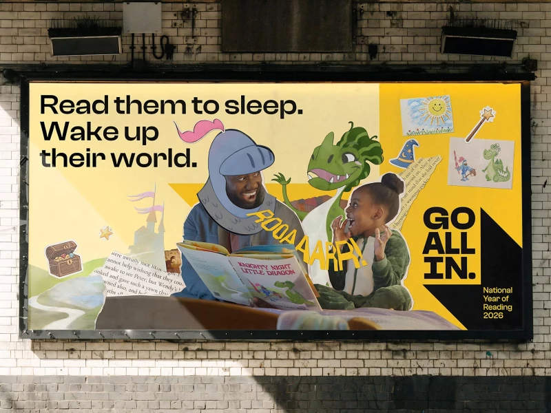 The National Year of Reading 2026 – Go All In Print Design by Fold7