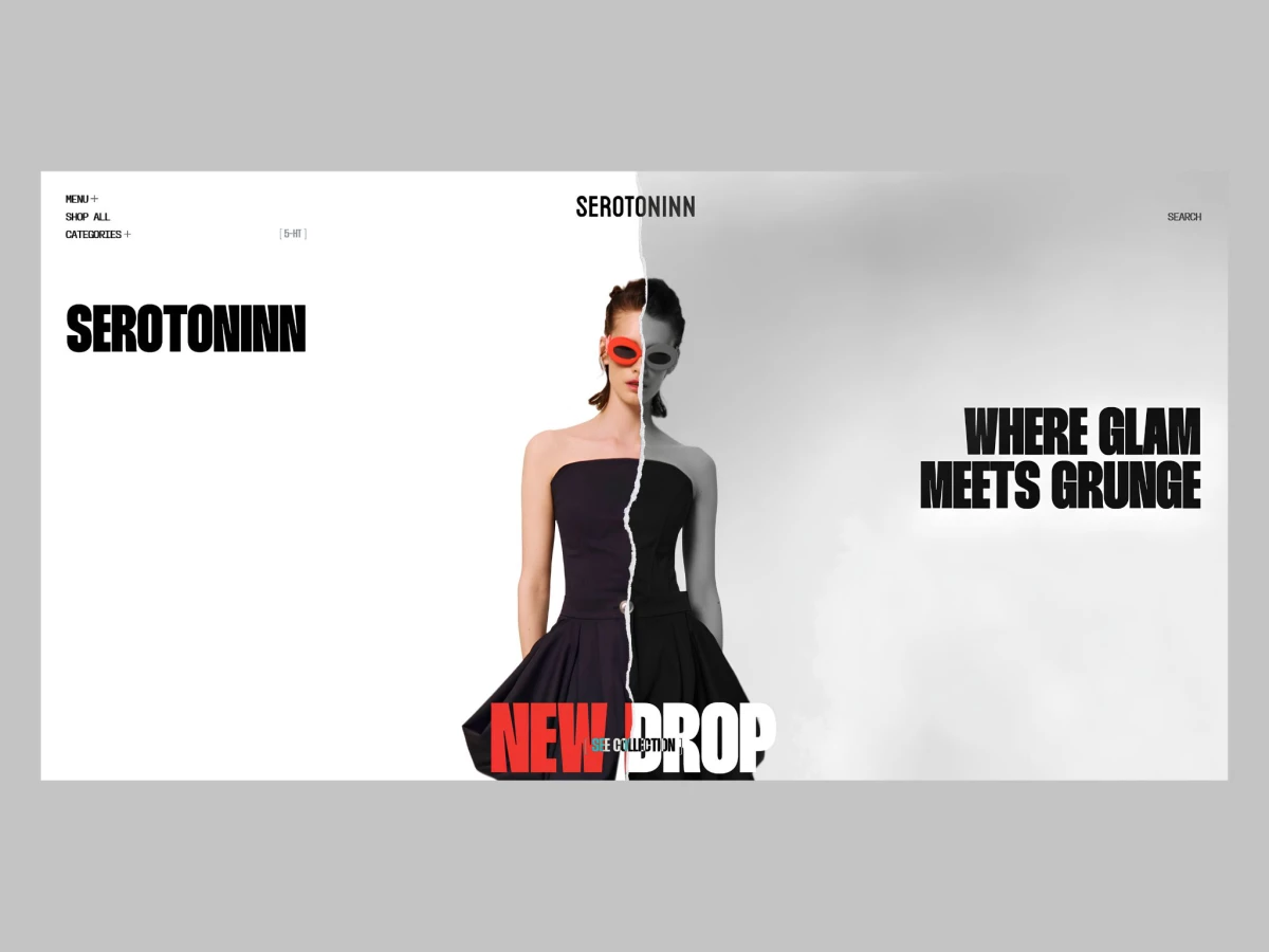 Serotoninn Website Design by Blacklead Studio